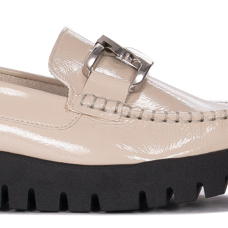 Sergio Leone Women's Beige loafers shoes