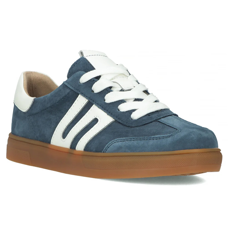 Filippo Leather Blue Low Shoes
