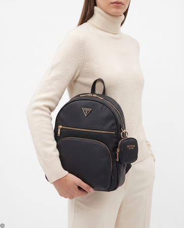Guess Stylish Urban Backpack Women Spacious Black HWBG7124350-BLK