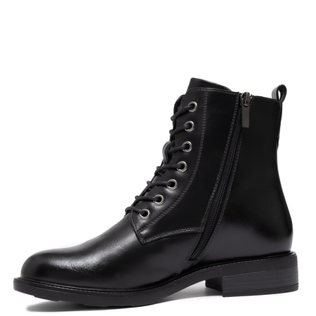 T.Sokolski Leather Womens Boots Warm Lined Black POWZ25214BK