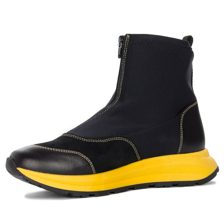 Maciejka 06297-01/00-8 Black and Yellow Boots