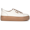 Filippo White Beige platform Low Shoes