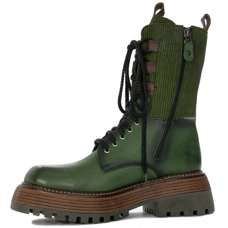 Maciejka  Women's leather Green Boots