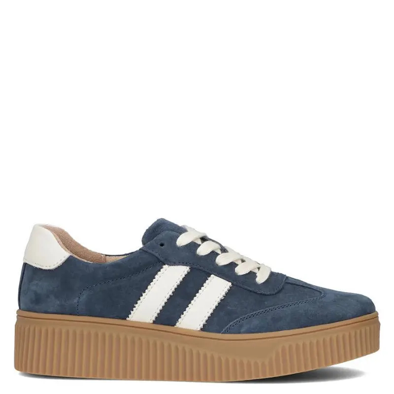 Filippo Women's Blue Leather Sneakers
