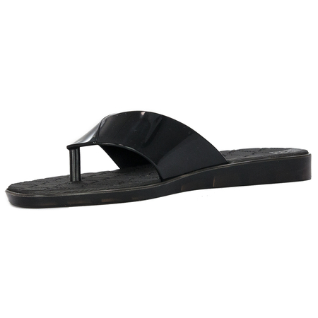 Zaxy Moment Thong Fem Black Women's Black flip-flops slippers