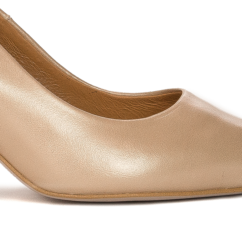Visconi Casmir Gold leather women's Pumps