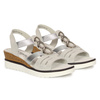 T.Sokolski Women's Leather Sandals Silver