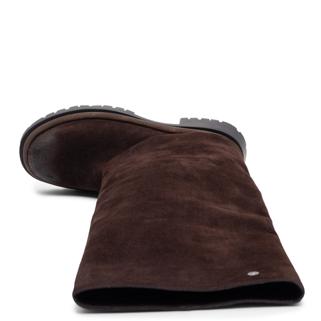 Maciejka Leather Warm-Lined Tall Brown Boots K7723-02/00-7