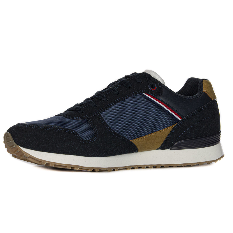 Lee Cooper Navy Brown Men's Sneakers