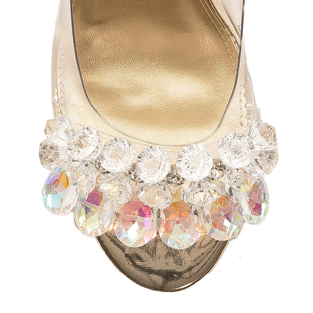 Sca'viola Women's sandals on a high heel Gold
