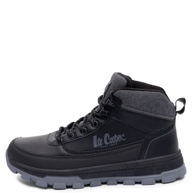 Lee Cooper Męskie Sznurowane Trzewiki Na Platformie Czarne LCJ-26-01-4625MA