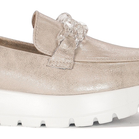 Filippo Women's Moccasins Leather Beige