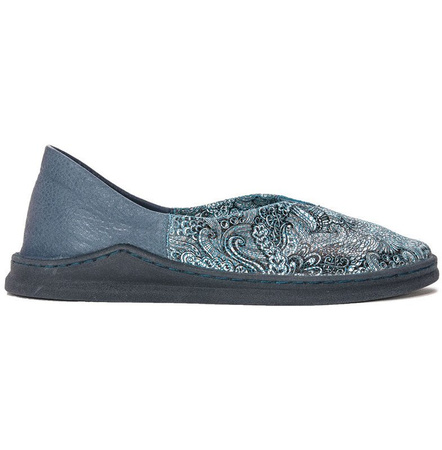 Maciejka 04078-54/00-0 Navy+Grey Flat Shoes