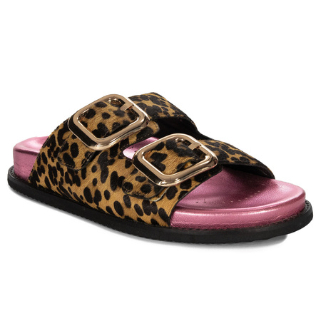 Gioseppo Women's Flip Flops Leopard