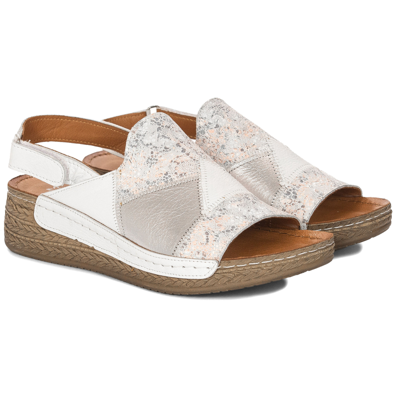 Maciejka Women's Leather White Sandals