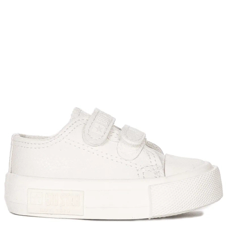 Big Star Children's white sneakers with velcro