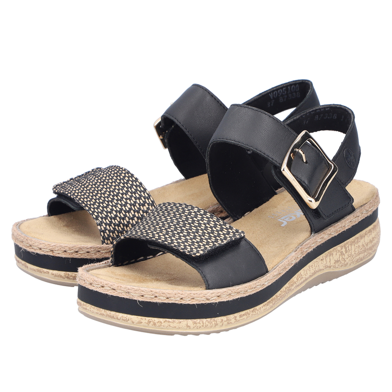 Rieker Women's Black Sandals