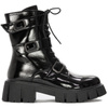 S.Barski Women's Ankle Boots Black Lacquered