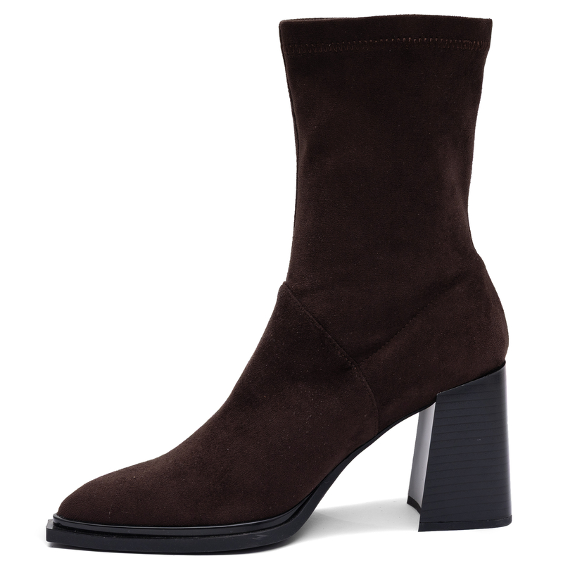 Maciejka Leather Suede Ankle Boots Chocolate Brown K7804-21/00-7