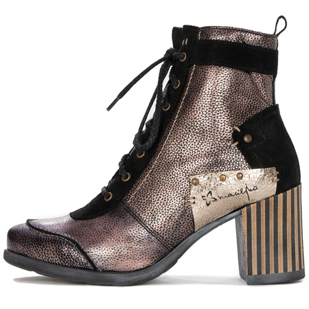 Maciejka Leather Black & Gold Boots