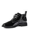 S.Barski Women's Black Patent Leather Boots