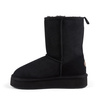 EMU Australia Women's Stinger Lo Flatform Black Ankle Boots