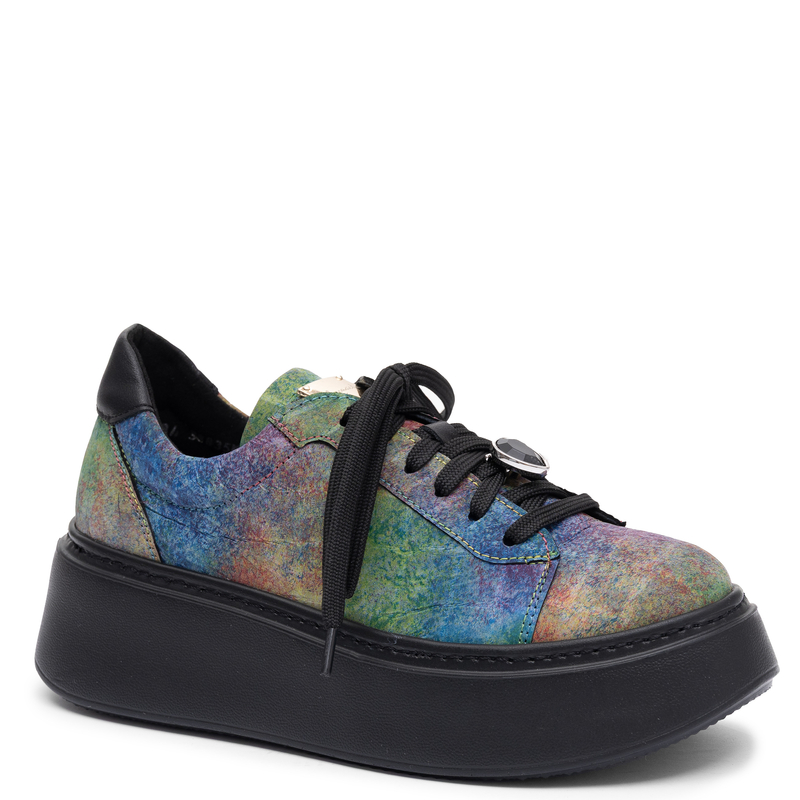 Maciejka Leather Platform Low Top Sneakers Multicolour 6191W-22/00-8