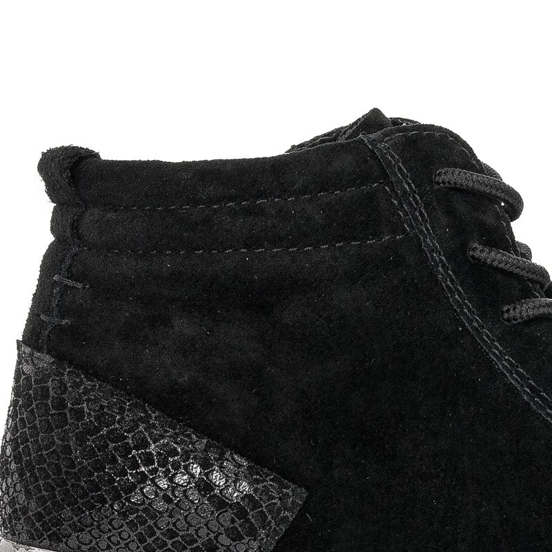 Botki Filippo DBT1504-21 BK skórzane Black Czarne