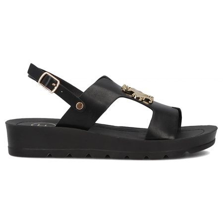 Filippo Women's Flat Sandals Black