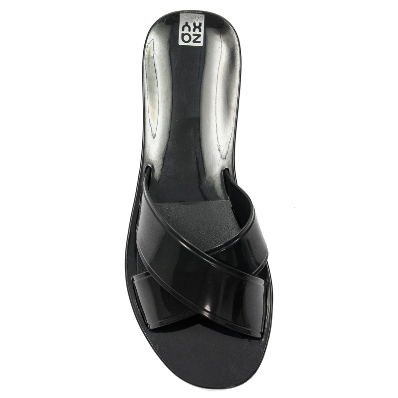 Zaxy Klapki damskie Unica Slide AD Black Czarne