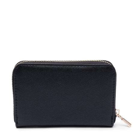 GUESS Women's Small Saffiano Faux Leather Wallet Black SWBG7898140-BLACK
