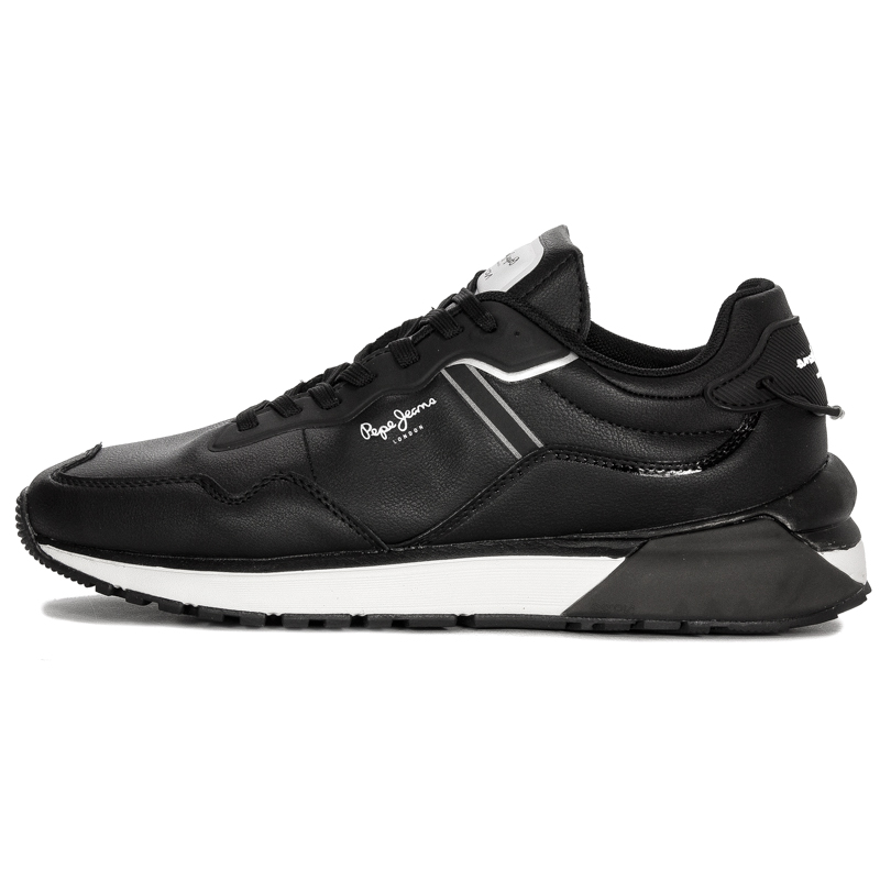 Pepe Jeans Sneakersy buty męskie Black Bass M czarne