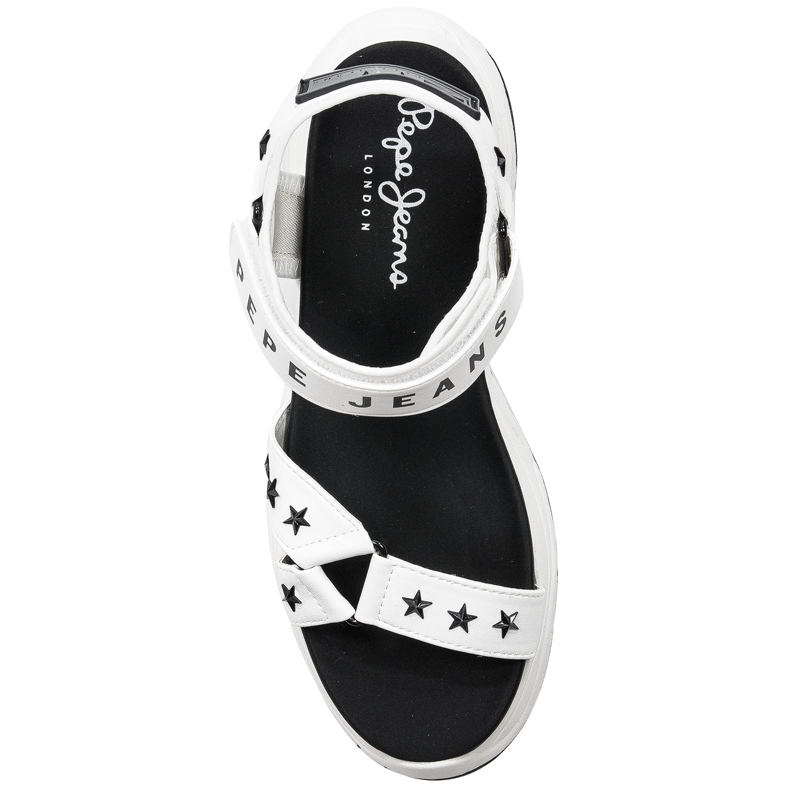 Pepe Jeans White Grub Star Sandals
