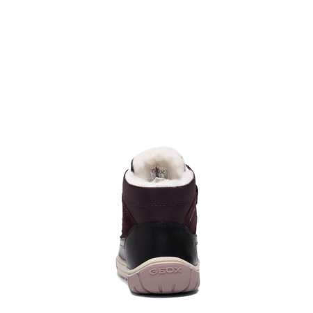 Geox Girls' Boots Black/Dark Purple