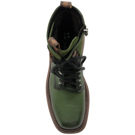 Maciejka  Women's leather Green Boots