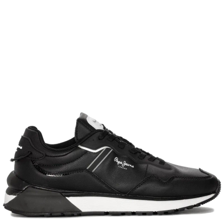 Pepe Jeans Sneakersy buty męskie Black Bass M czarne