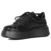 Maciejka Leather Platform Sneakers Black 06191-42/00-8