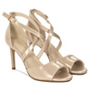 Sergio Leone Women's Sandals On A High Heel Gold
