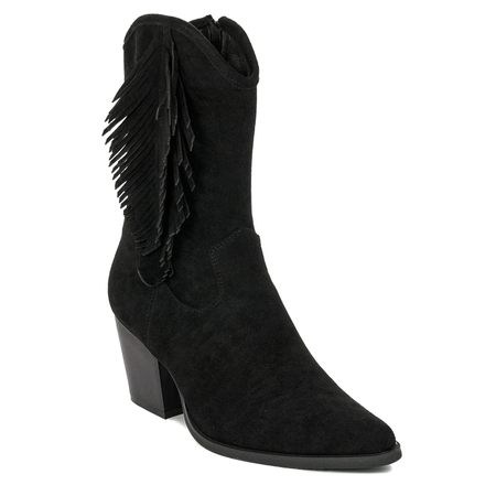 S.Barski Women's black insulated boots