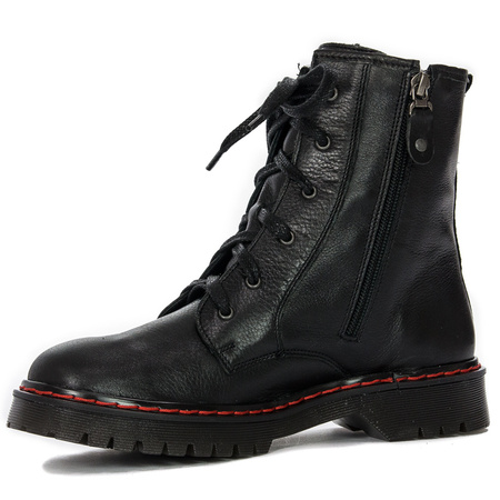 Maciejka 1609B-01/00-6 Black Lace-up Boots