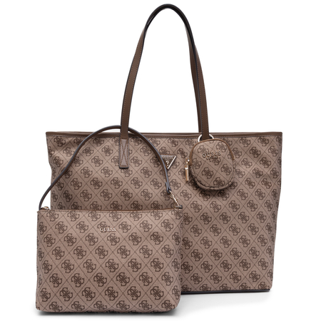 Guess Noelle Klasyczna Torba Damska Duża A4 Beżowa TWNB2168240-CAMEL   