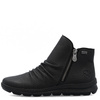 Rieker Ankle Boots Double-Zip Women’s Flat Heel Black Z0056-00-BLACK