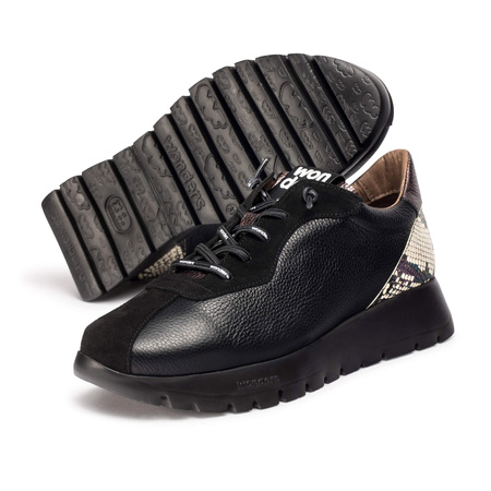 Wonders Women's Platform Half Shoes Trend I Negro