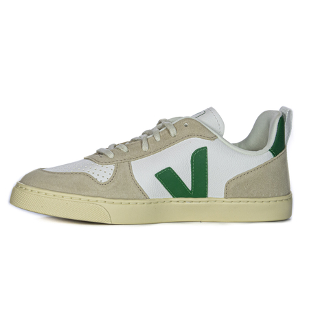 Veja Women's Leather Sneakers White Emeraude Almond