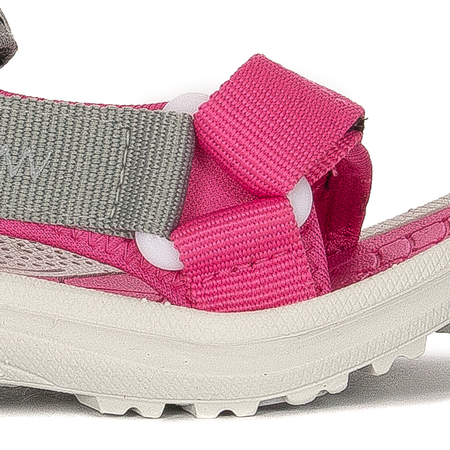 Lee Cooper Children's girls' sandals with Velcro Black Fuxia Fushia