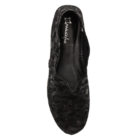 Maciejka Women's Leather Black Half-Shoes