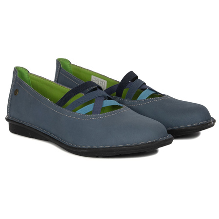 Maciejka Women's Half Shoes Leather Dark Blue