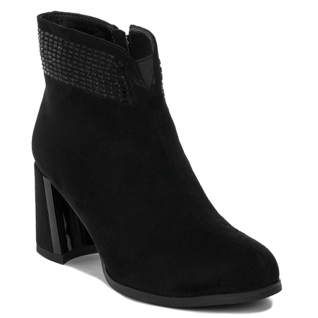S.Barski Women's black ankle boots