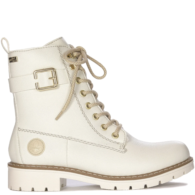 Rieker Y9126-80 Women's Warned White Boots