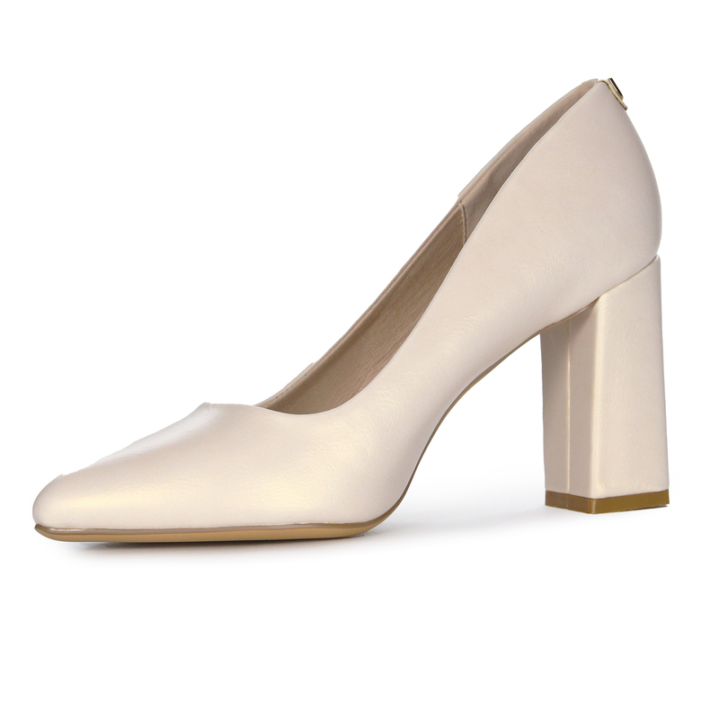 Sergio Leone Beige Pearl Pumps